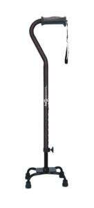 Best Walking Canes for Seniors - Hugo Adjustable Quad Cane for Left or Right Hand Use