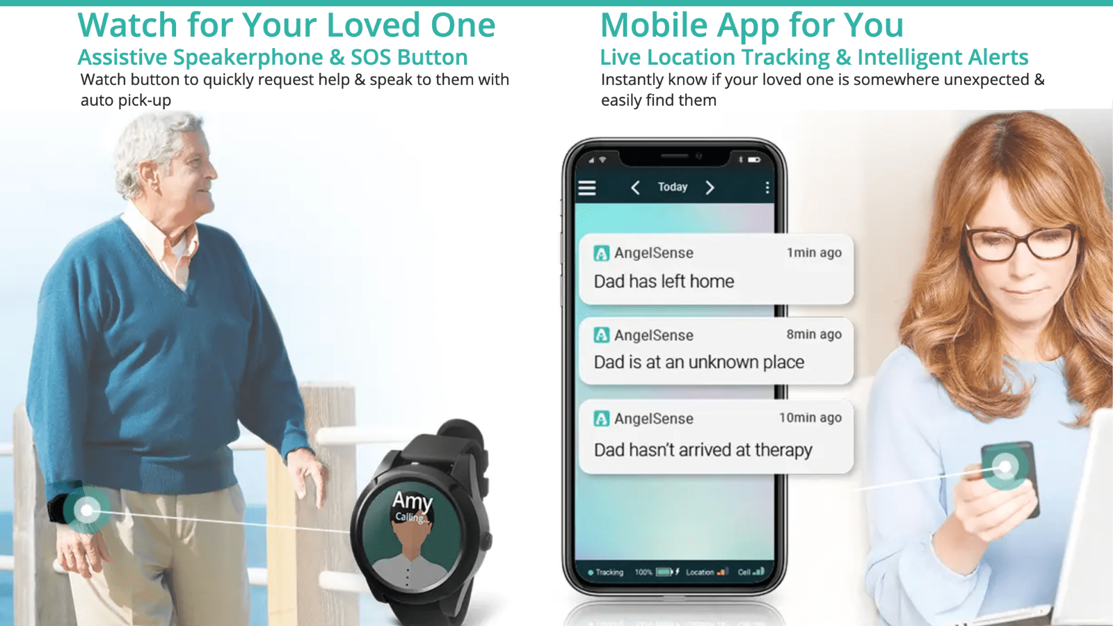 Best GPS Trackers for Dementia - AngelSense GPS Watch