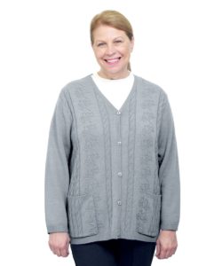 Womens Adaptive Open Back Cardigan