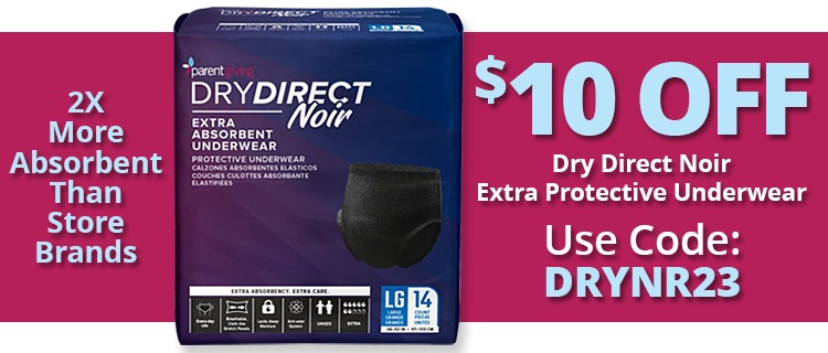 LivDry BLACK Mens Adult Incontinence Underwear, Supreme Comfort Absorbency  (Large, 14-Pack) 