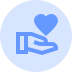 heart hand icon