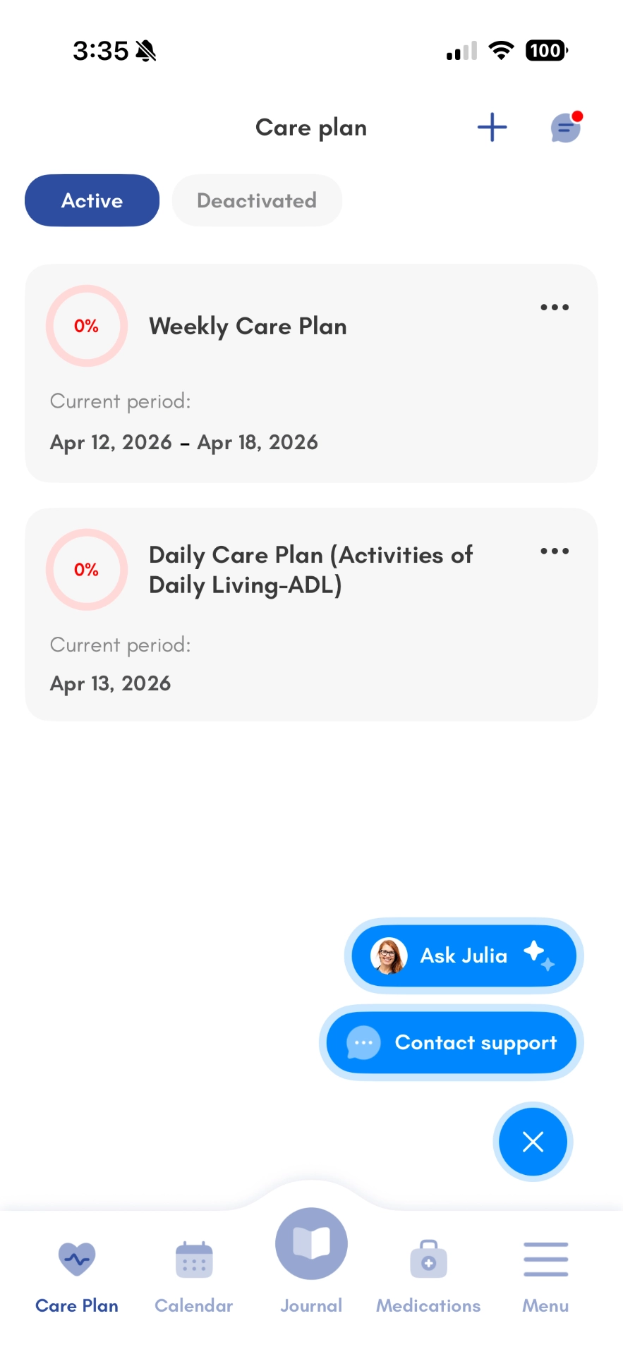 active care plans
