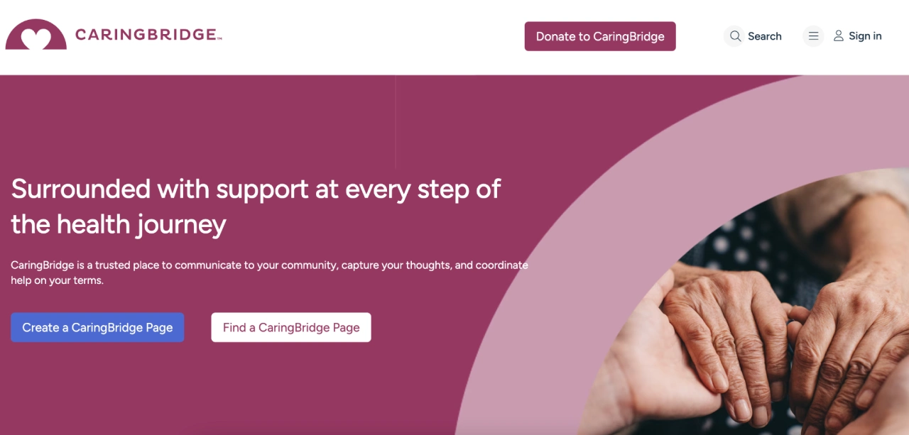caringbridge homepage