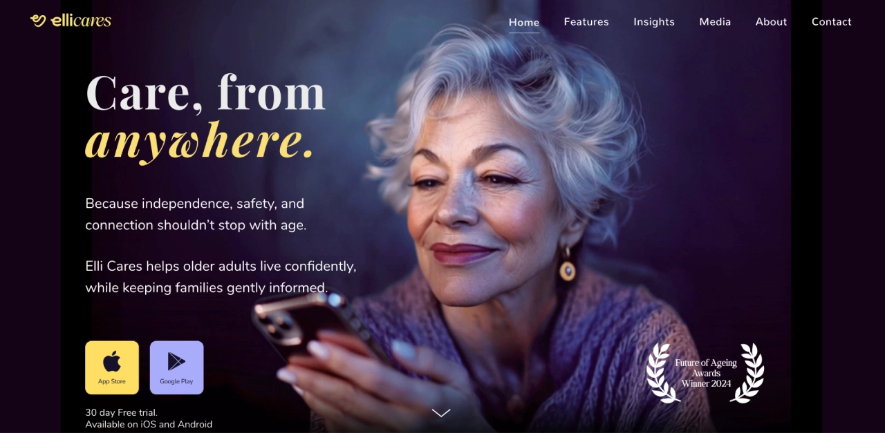 elli cares homepage