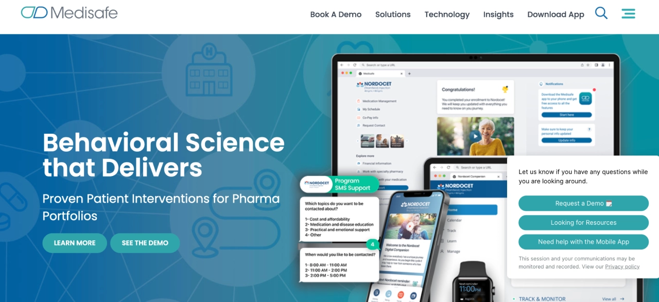 medisafe homepage