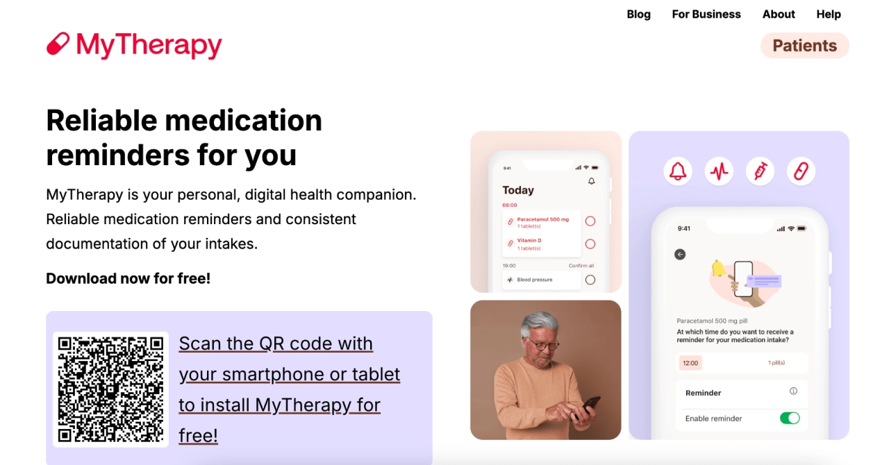 mytherapy homepage