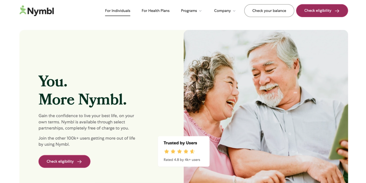 nymbl homepage