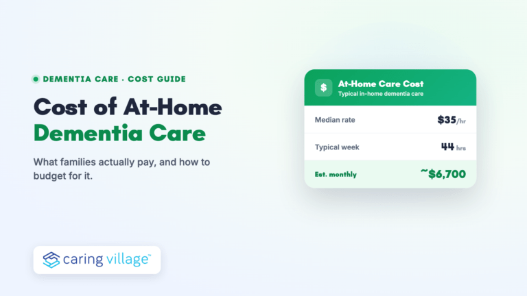 Cost of At-Home Dementia Care in 2026: What Families Actually Pay
