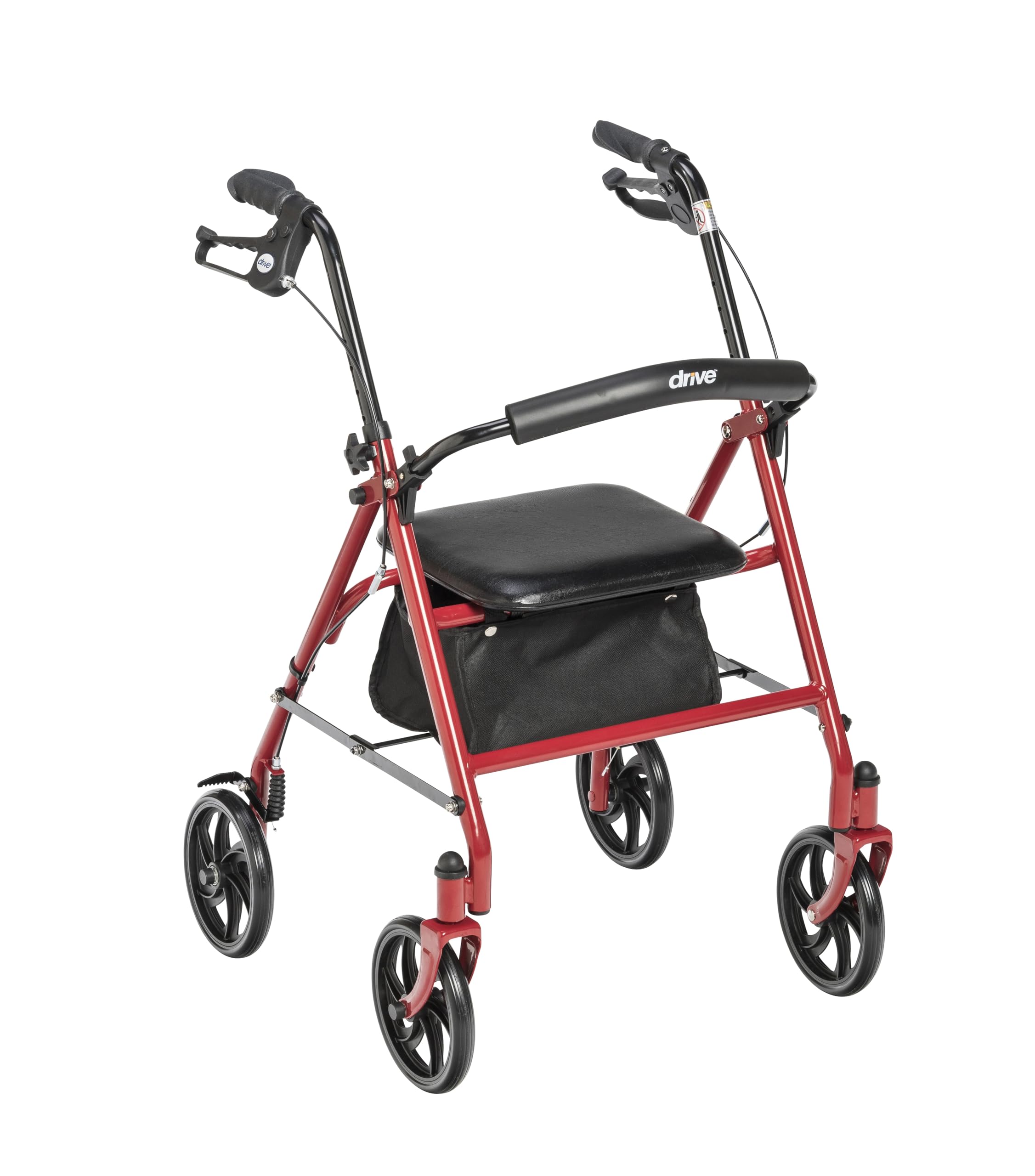 Drive Medical Four Wheel Rollator with fold-up removable back support