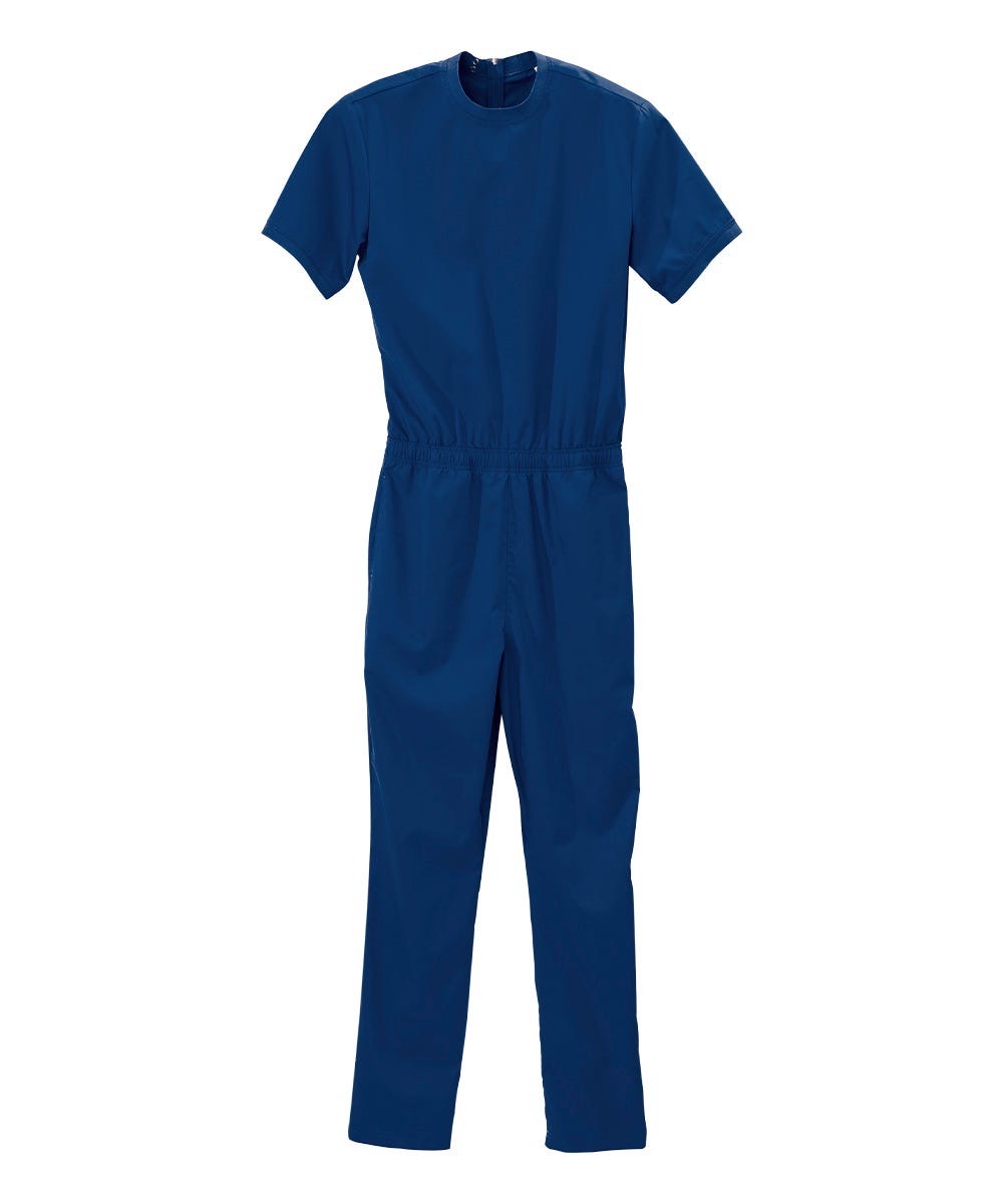 Silvert's Stay Dressed anti-strip jumpsuit, men's ink-blue style with full back zip