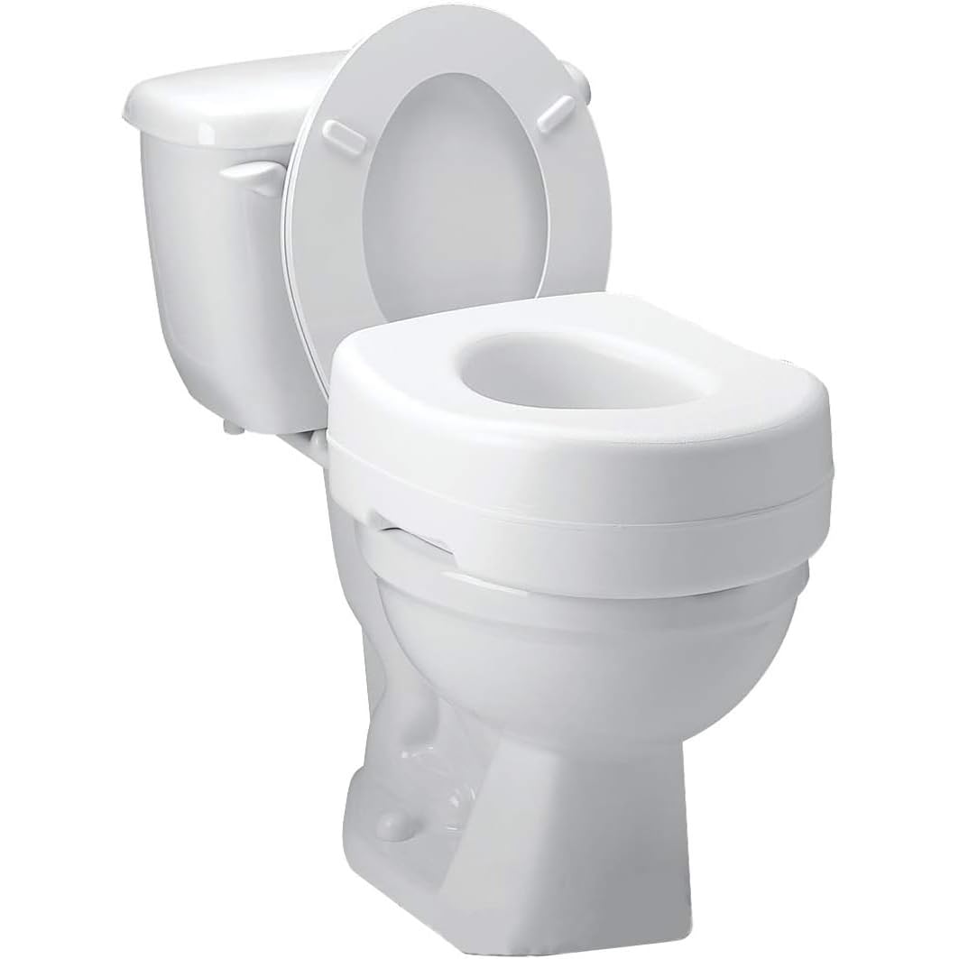 Carex 5 inch toilet seat riser without arms