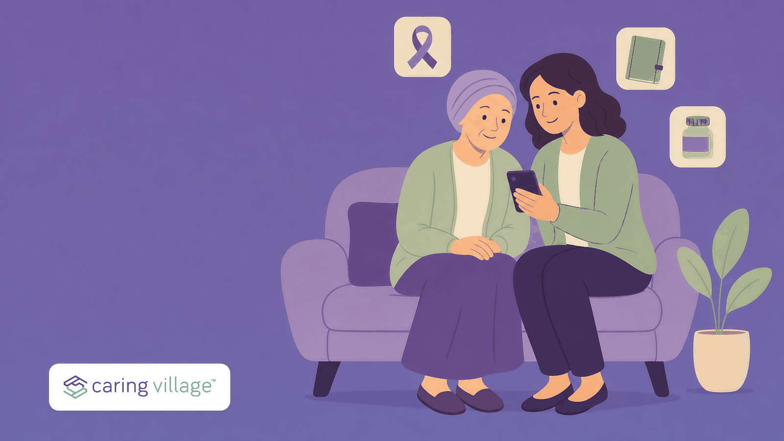 Caring Village guide to the best cancer apps for patients and caregivers, covering coordination, treatment reading, symptom tracking, peer support, and prescription costs