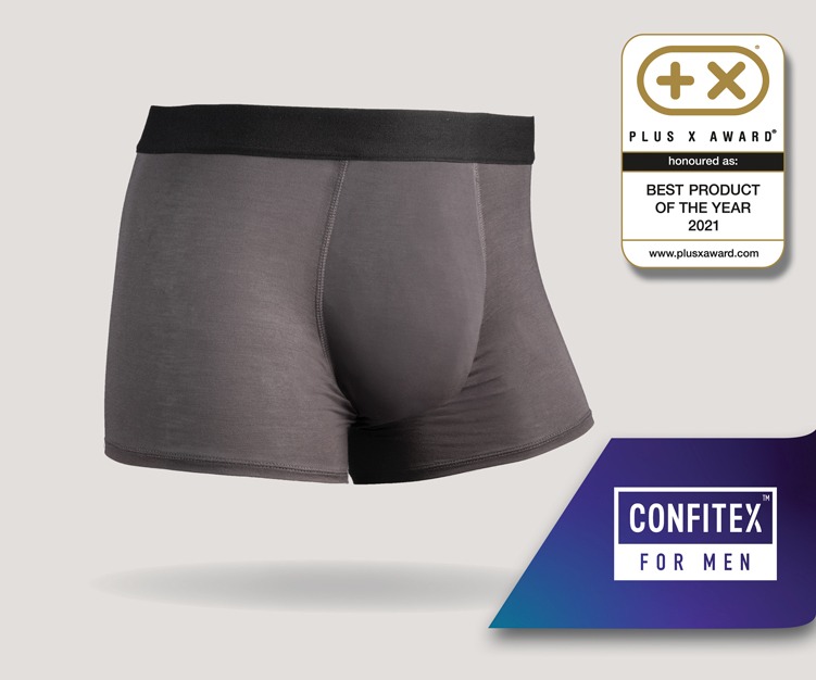 Confitex for Men washable incontinence boxer briefs