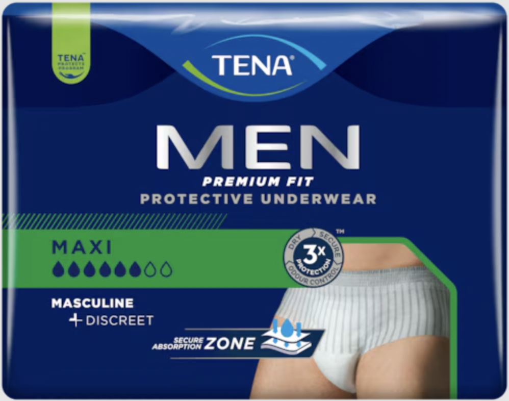 TENA Men Premium Fit protective underwear, Maxi absorbency