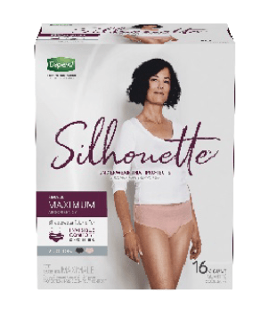 Depend Silhouette underwear for women, maximum absorbency
